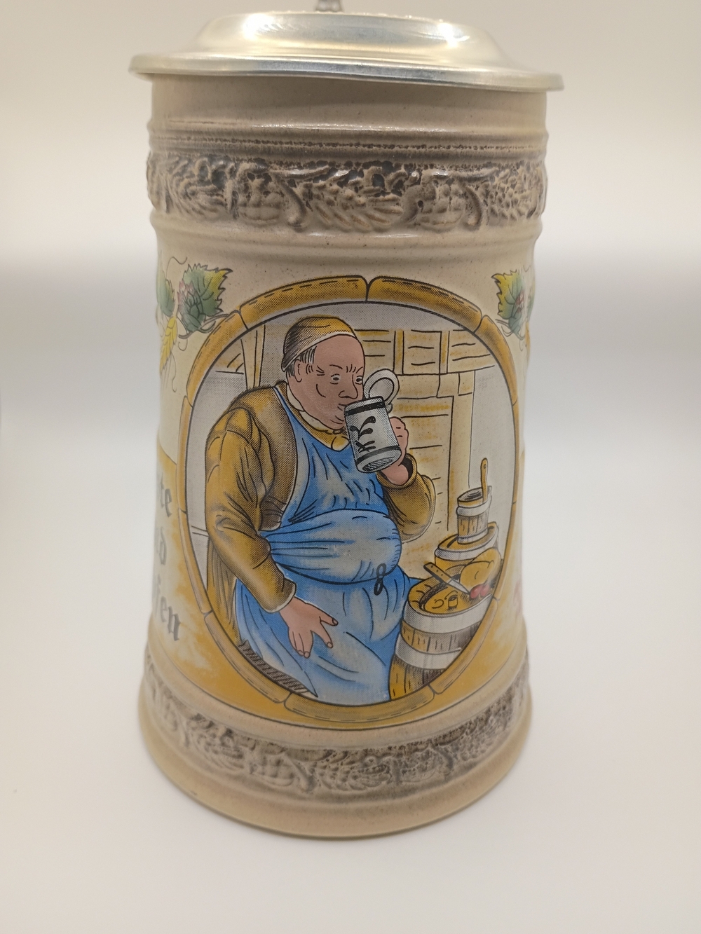 Vintage Wast German Lidded Bear Stein